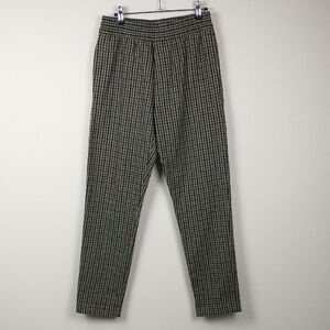Acne Studios Wool Trousers Mens 44 XS Plaid Brown Black Check Tweed